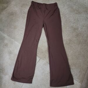 Women's Brown Flared Relaxing Pants Sz Large